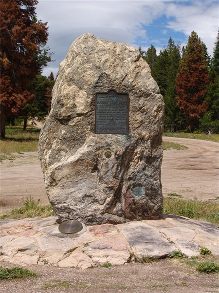 Old Rabbit Ears Pass Marker