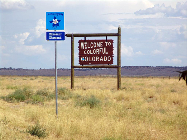 Colorado welcome sign