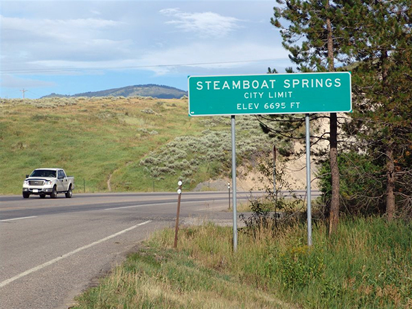 West end of Steamboat Spring