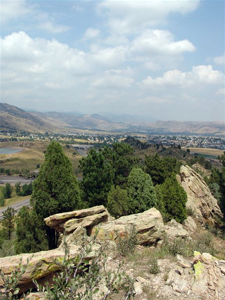 View northwest from the summit of the Hogback