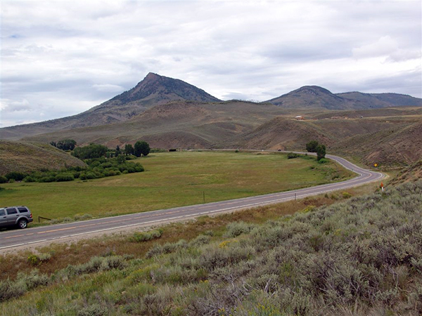 Whitley Peak in the distance