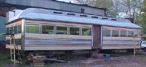 The Pole Tavern Diner undergoing restoration in Cleveland.