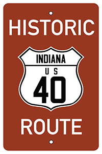 Historic Route 40 Sign