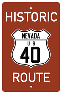 Historic Route 40 Sign