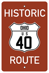 Historic Route 40 Sign