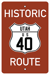 Historic Route 40 Sign