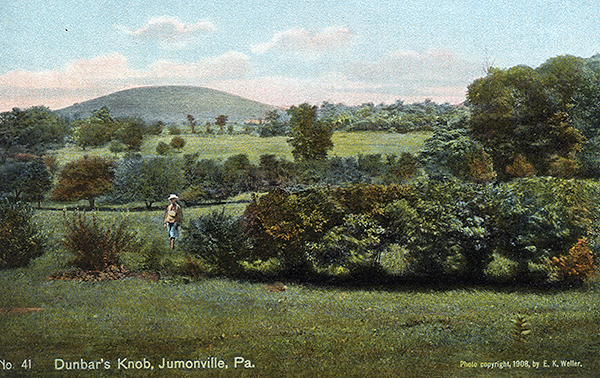 John Kennedy Lacock Braddock Road Postcard #41: Dunbar's Knob, Jumonville, Pa.