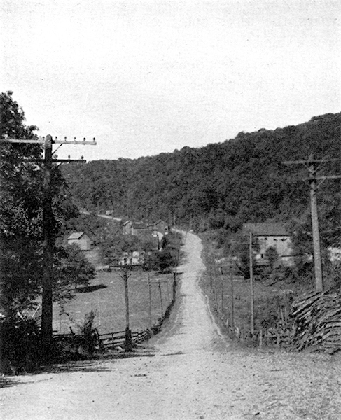 Looking north west to the Mason-Dixon Line.