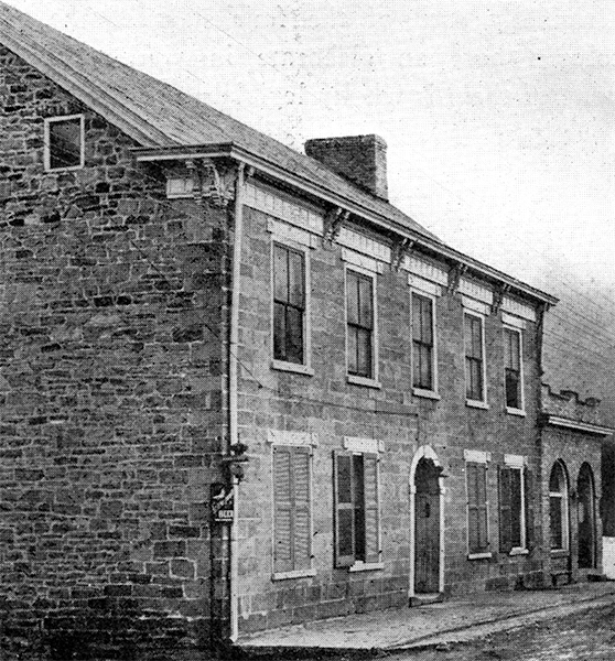 John Kennedy Lacock Photograph from Robert Bruce's <i>The National Road</i>: Old stone hotel at Roney's Point, W.Va., built 1820, and still doing a local business.