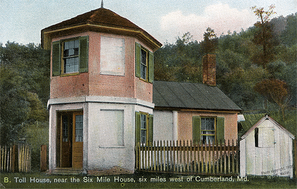 John Kennedy Lacock Cumberland Road Postcard #B: Toll House