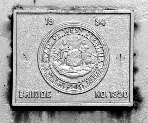 Plaque on the Triadelphia S-Bridge