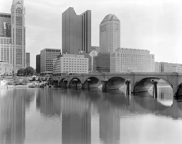 Broad Street Bridge from the north, 1989