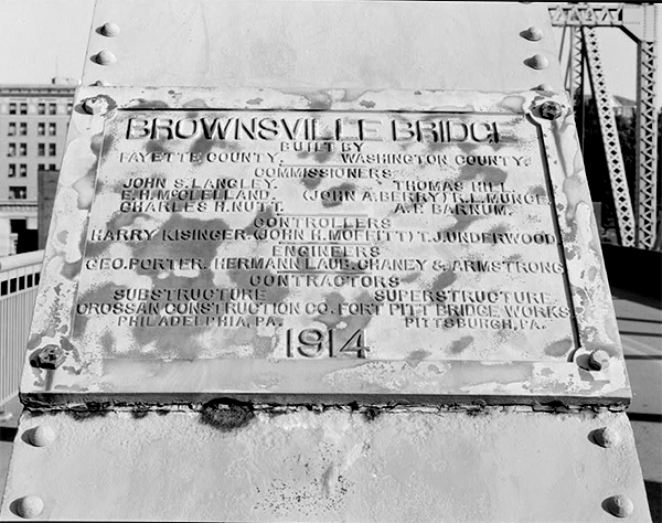 Plates on the Lorte Bridge