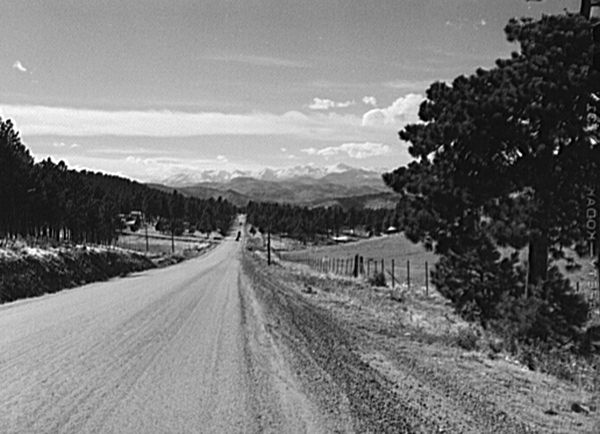 Looking west at the Front Range from Genesee