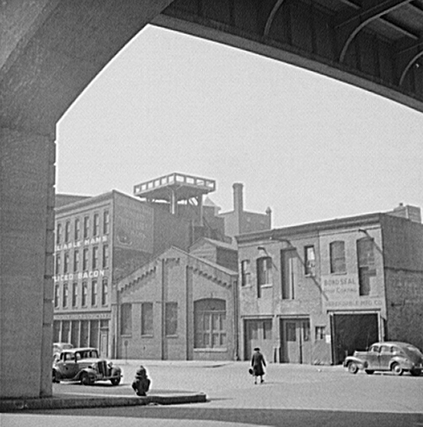 Beneath the Orleans Street Viaduct