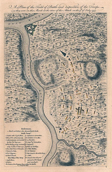 Another map of the Braddock Battlefield.