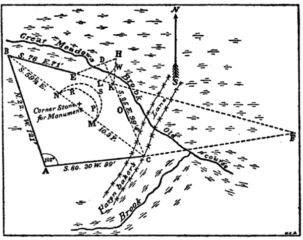 Map of Fort Necessity