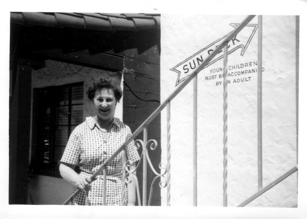 Jeanette Herman, owner of the Idaho Motel, ca. 1960.  Photo courtesy of Harmony Susalla.