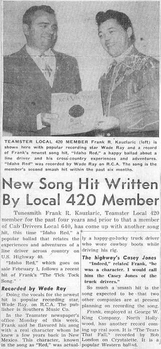 Newspaper article about 