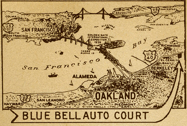 Map of Blue Bell Auto Court