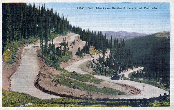 Turn on switchbacks three and four on the western side of Berthoud Pass