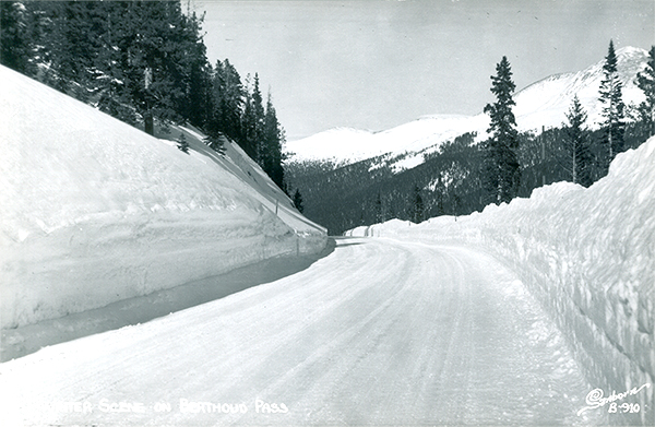 Snow on the west side of Berthoud Pass