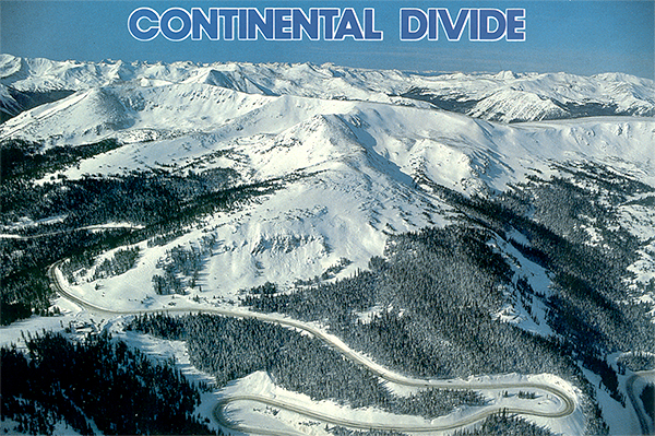 Aerial view of the west side of Berthoud Pass