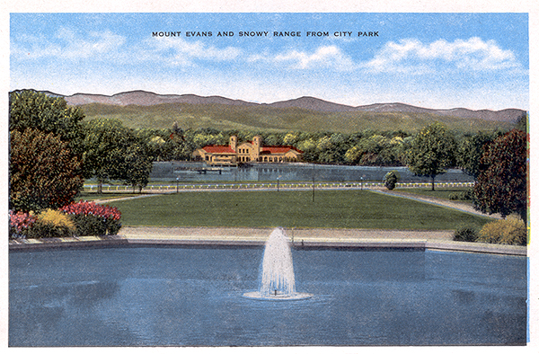 Mount Evans from Denver City Park