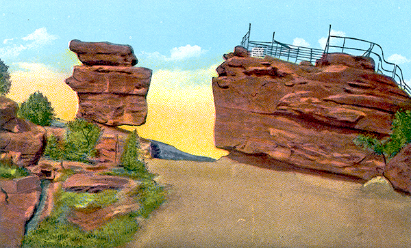 Steamboat and Balanced Rocks at the Garden of the Gods