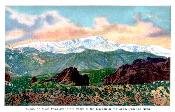 Pikes Peak from the Garden of the Gods