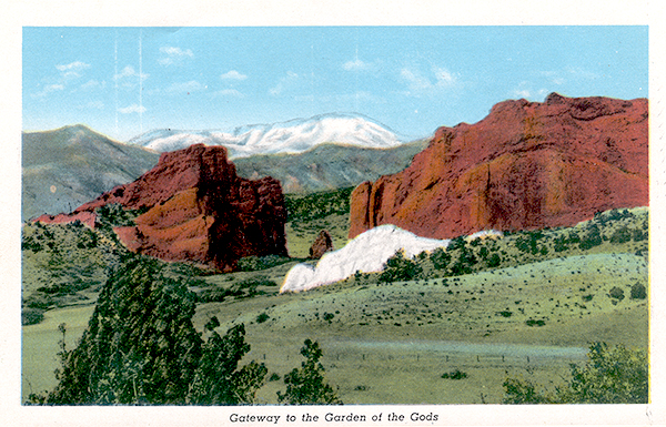 Garden of the Gods - Pikes Peak in the Distance