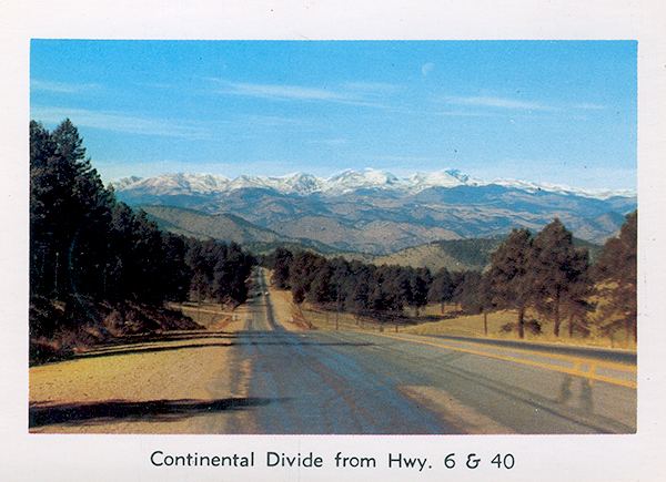 Looking west at the Front Range from Genesee