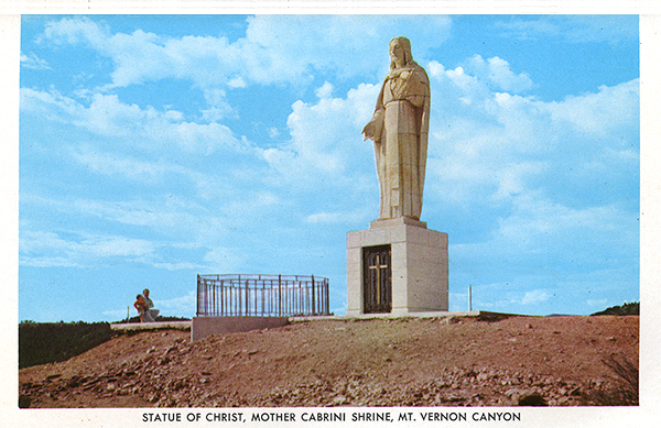 Christ statue at the Mother Cabrini Shrine