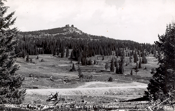 Rabbit Ears Mountain from the west side of Rabbit Ears Pass