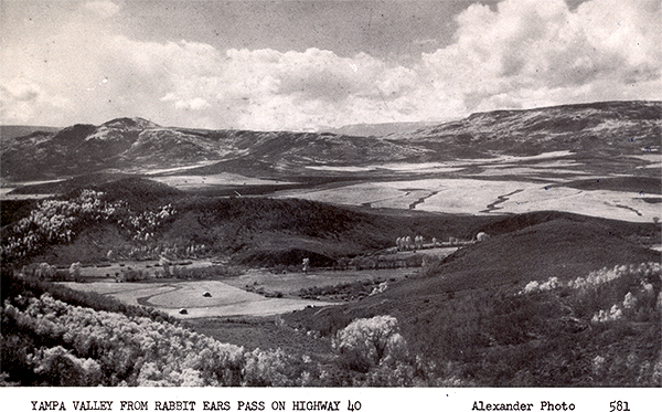 Yampa Valley from Rabbit Ears Mountain