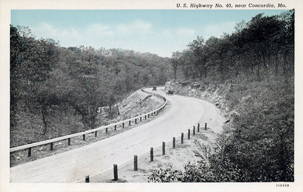 Route 40 west of Concordia