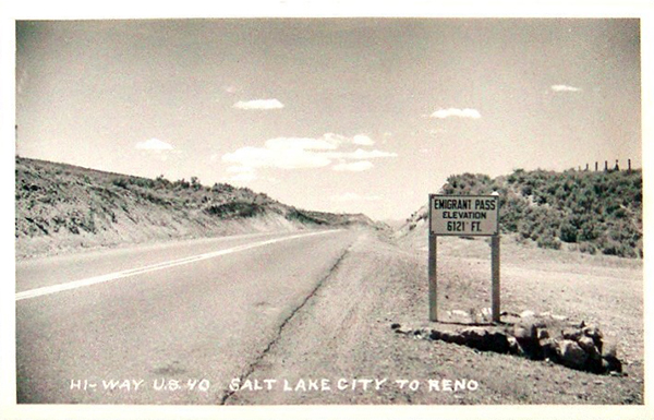 Looking west at Emigrant Pass