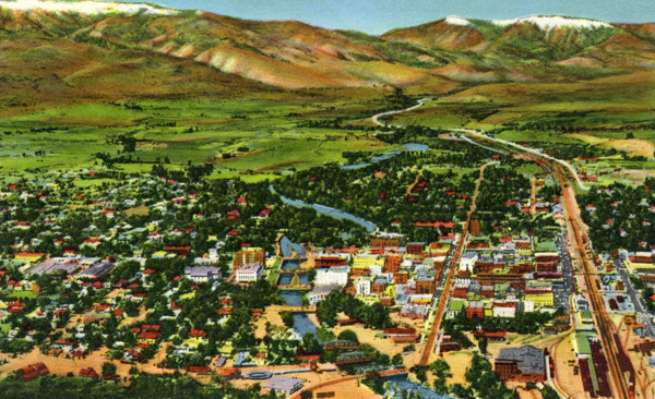 Aerial view of Reno.