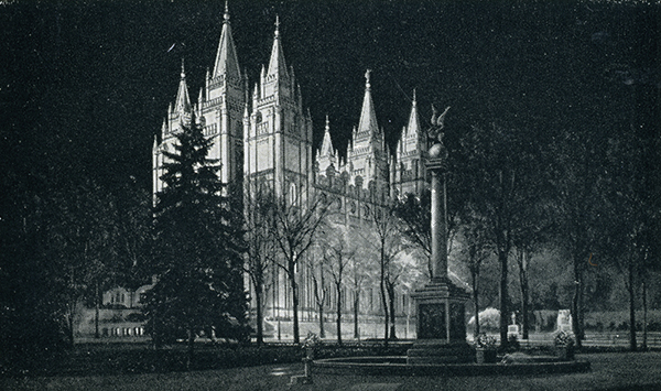 Seagull Monument and Mormon Temple